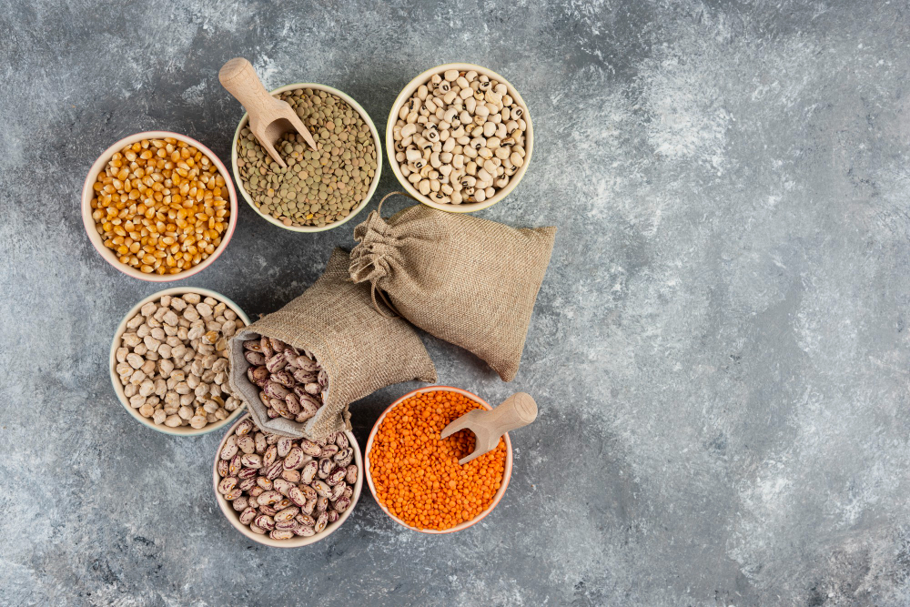 Grains, cereals and legumes wholesale category